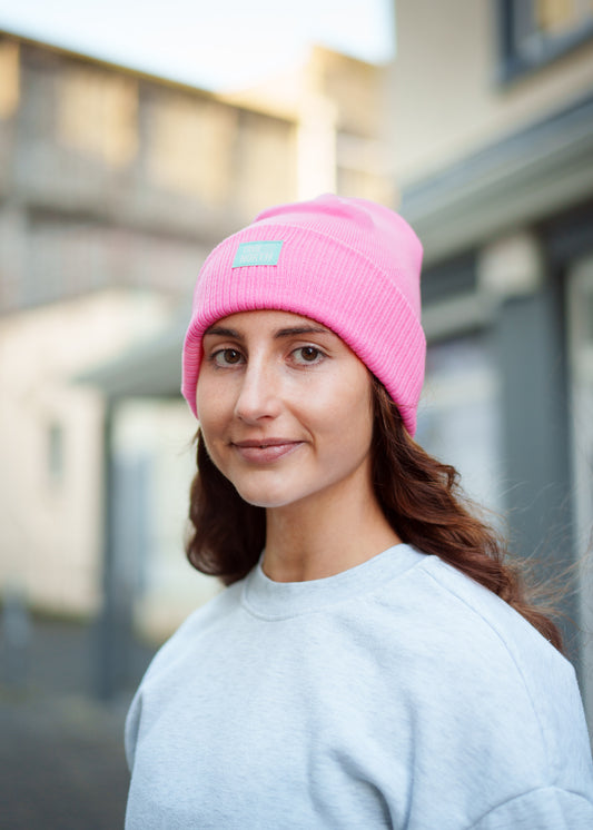Electric Pink Beanie